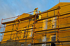 Doing facade on the west side