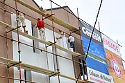 Making a thermal facade on Klimabloc with perlite and Ceresit plaster