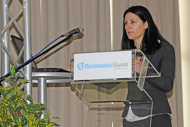Milena Gojković-Mestre speaking at the conference SEEBBE 2010 - 1