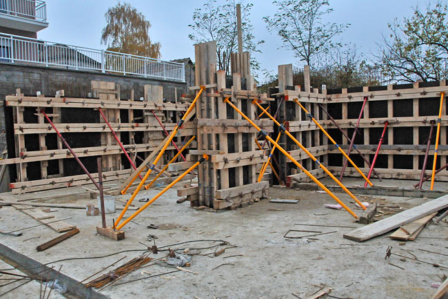 Walls of A3 cast before concrete is poured