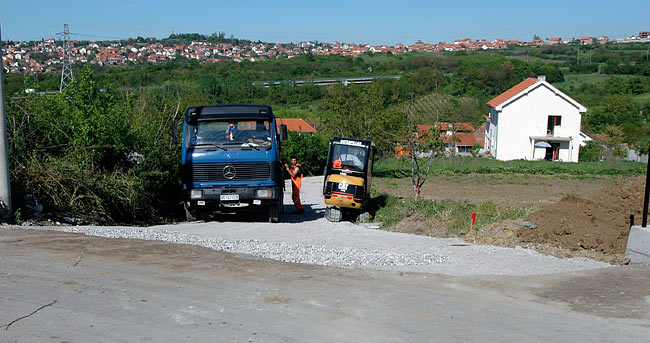 Making of the northeast road connecting Amadeo