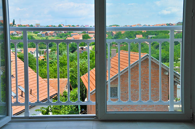 French balcony from inside