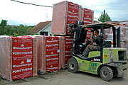 Kuće Beodom received the first shipment of Wienerberger POROTHERM