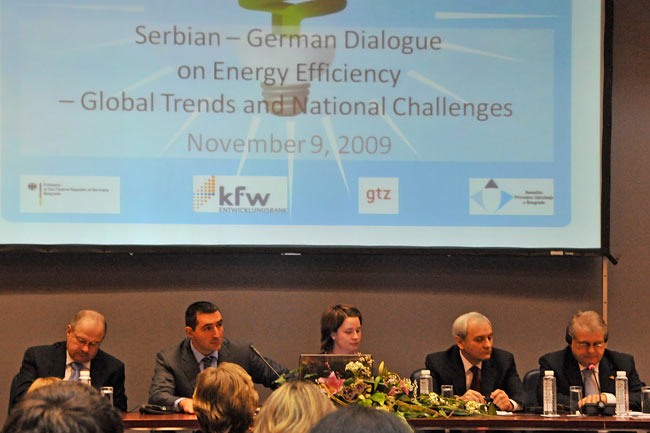 Opening panel at the conference Serbian-German Dialogue on Energy Efficiency