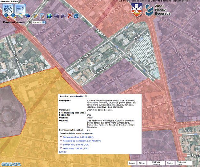 Pogled izblia na detaljne regulacione planove Beograda