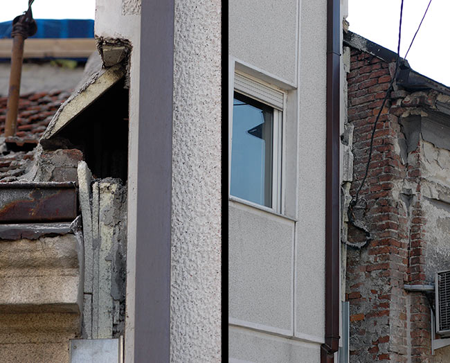 Details of the external thermal insulation of the location above