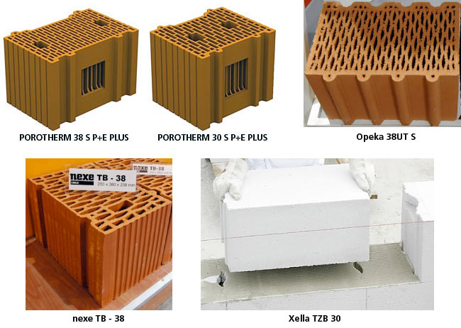 Monolithic external walls comparison