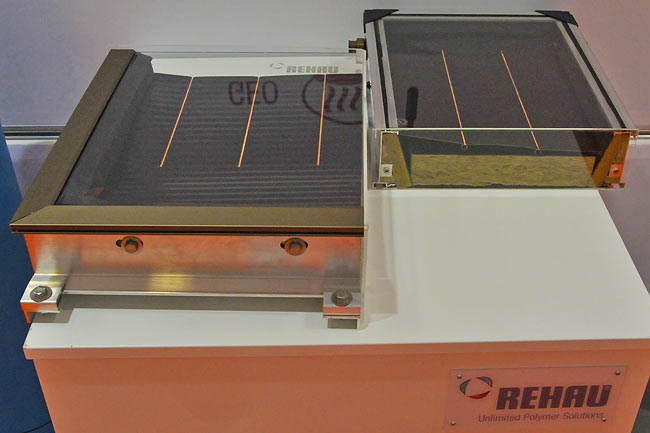Rehau thermal solar panel section - 1