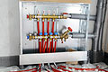Installation of an underfloor radiant heating and cooling system