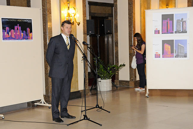 Dejan Vasovic during his speech