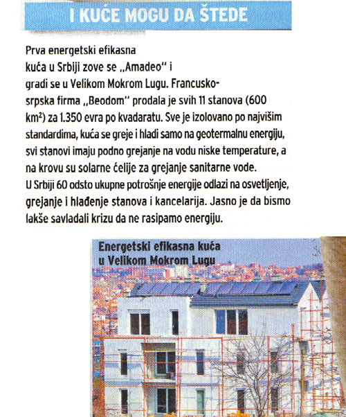 Blic Žena: “And even houses can save” 01