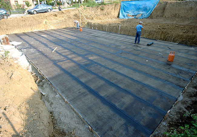 Waterproofing layer with Index Spunbond 08