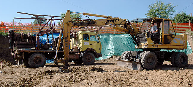 Digging the mud pool for the geothermal drilling - 01