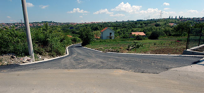 Finished northeast road connecting Amadeo