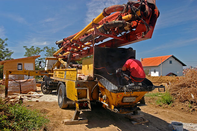 MARMIL inženjering concrete pumpa za beton na svoje 4 potporne hidraulične stope