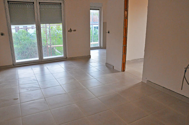 Living room and kitchen in apartment 4