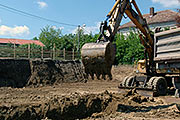 Digging Amadeo's foundations and finition of the new roads