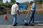 Installation of Index Testudo Spunbond waterproofing layer