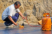 Installation of the waterproofing layer on Amadeo II footer slab