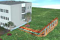 Low-temperature floor heating system powered by a geothermal heat pump for Amadeo!