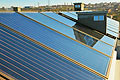 Installation of Rehau SOLECT thermal solar panels on Amadeo's roof